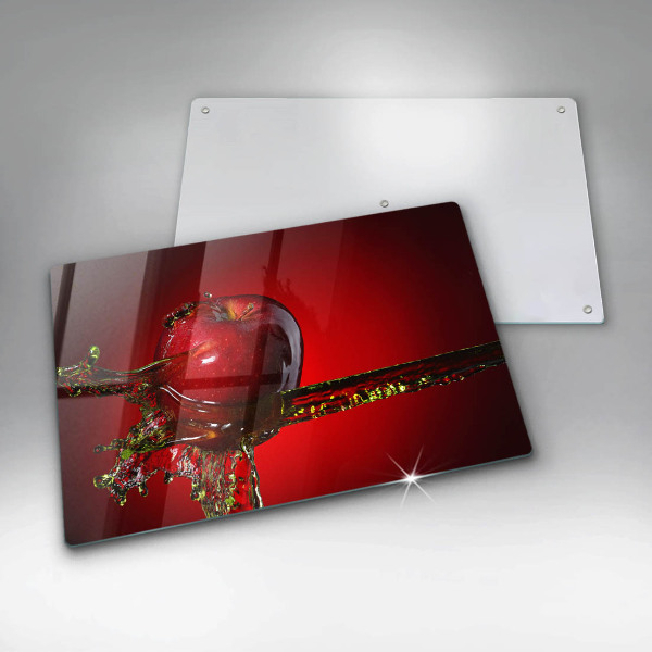 Herdabdeckung Apfelfrucht im Wasser