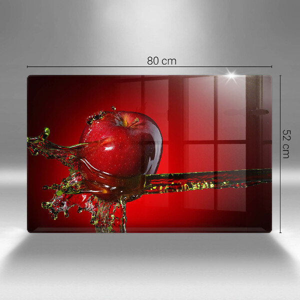 Herdabdeckung Apfelfrucht im Wasser