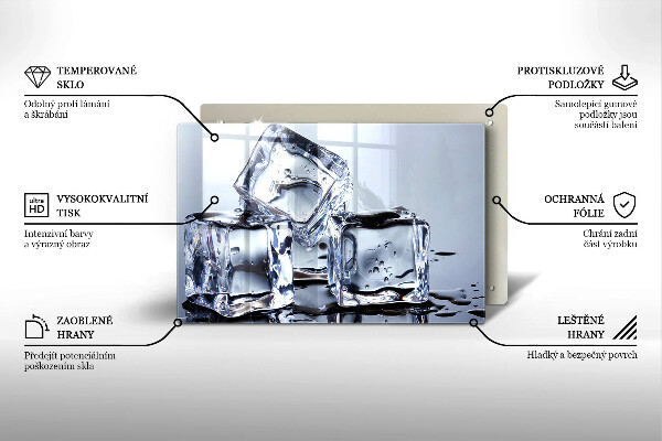 Herdabdeckung Eiswürfel