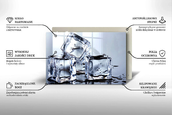 Herdabdeckung Eiswürfel