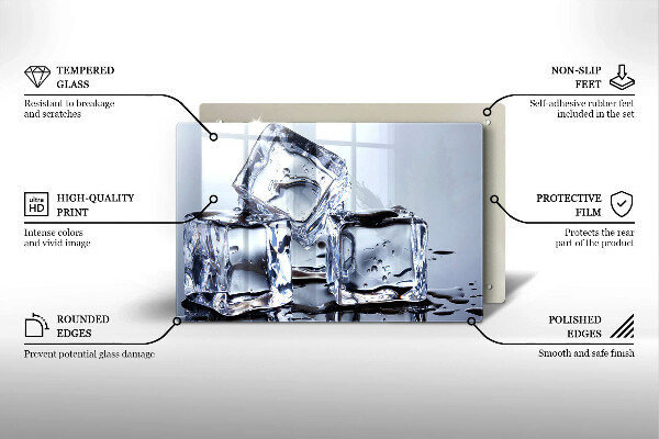 Herdabdeckung Eiswürfel