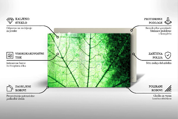 Herdabdeckung Dekoratives Aderblatt