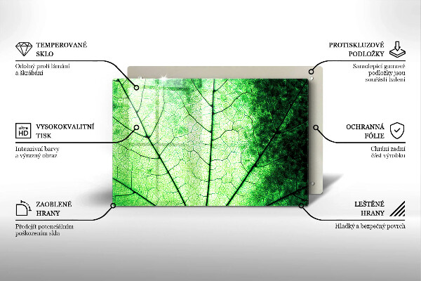 Herdabdeckung Dekoratives Aderblatt