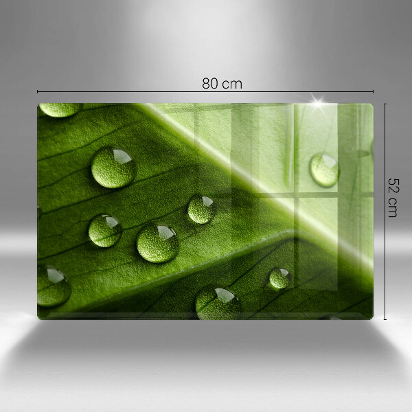 Herdabdeckung Naturtau und Blatt