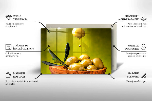 Herdabdeckung Leckere Oliven