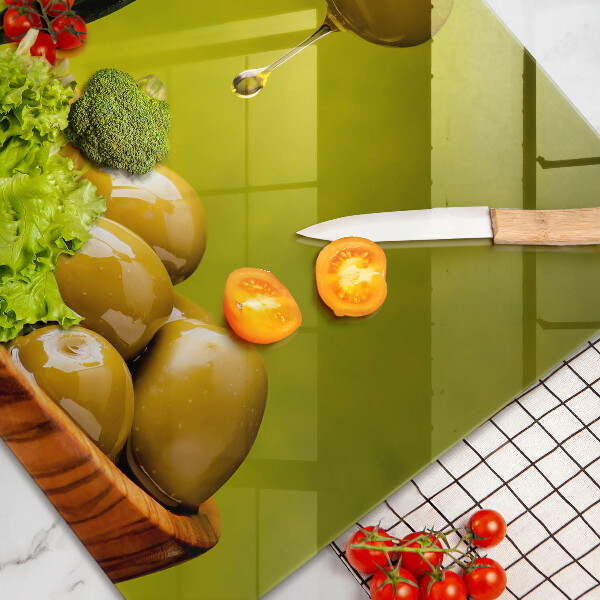 Herdabdeckung Leckere Oliven