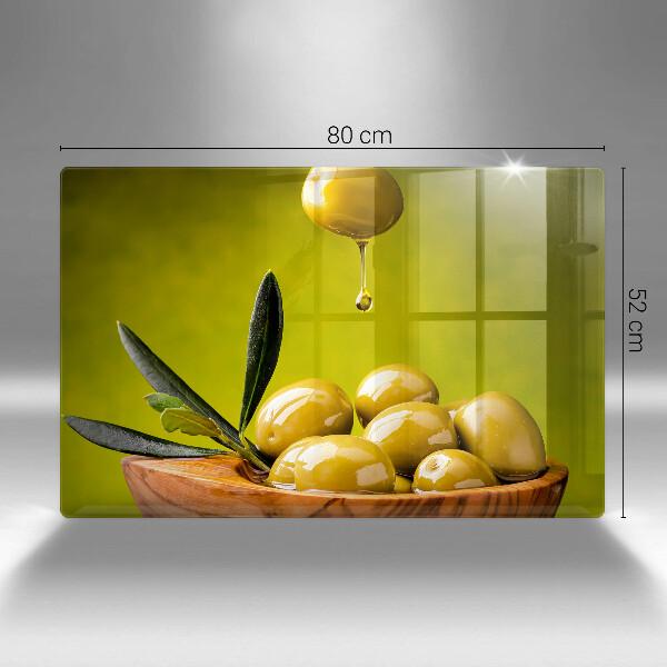 Herdabdeckung Leckere Oliven