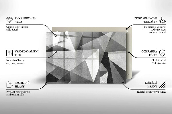 Herdabdeckung Konkrete scharfe Abstraktion
