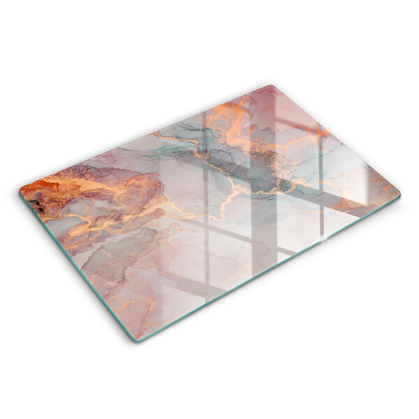 Herdabdeckung Marmor mit Gold