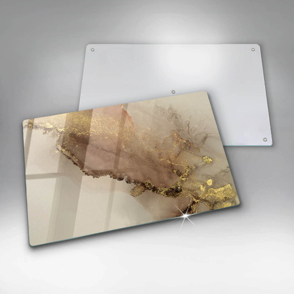 Herdabdeckung Goldabstraktion