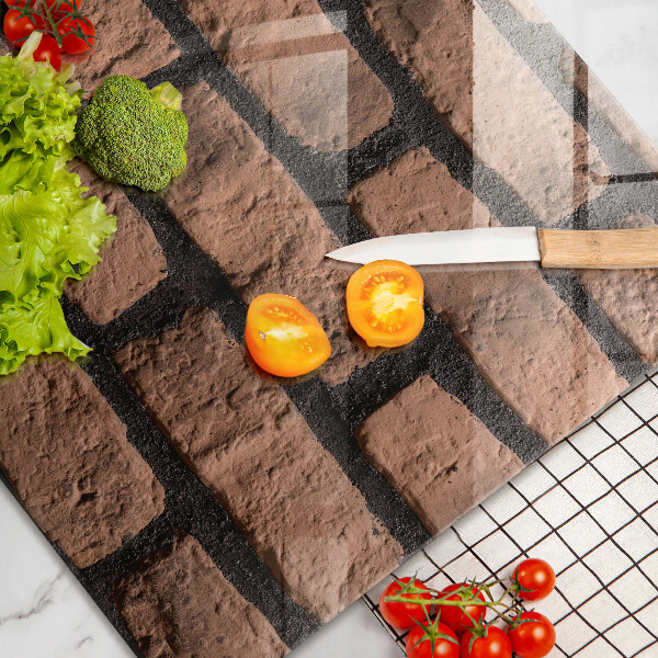 Herdabdeckung Ziegelwand