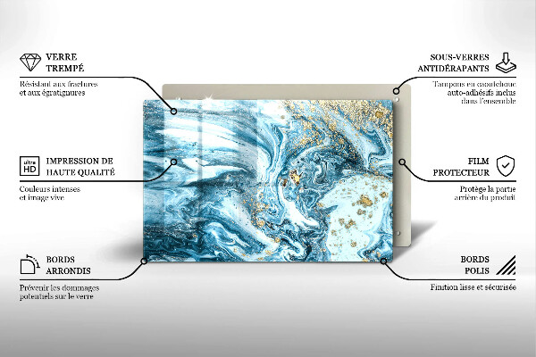 Herdabdeckung Struktur mit Gold