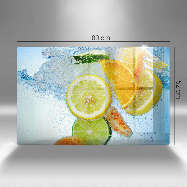 Herdabdeckung Saftiges Zitruswasser