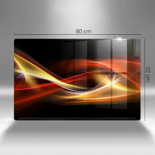 Herdabdeckung Abstrakter Rauch und Licht