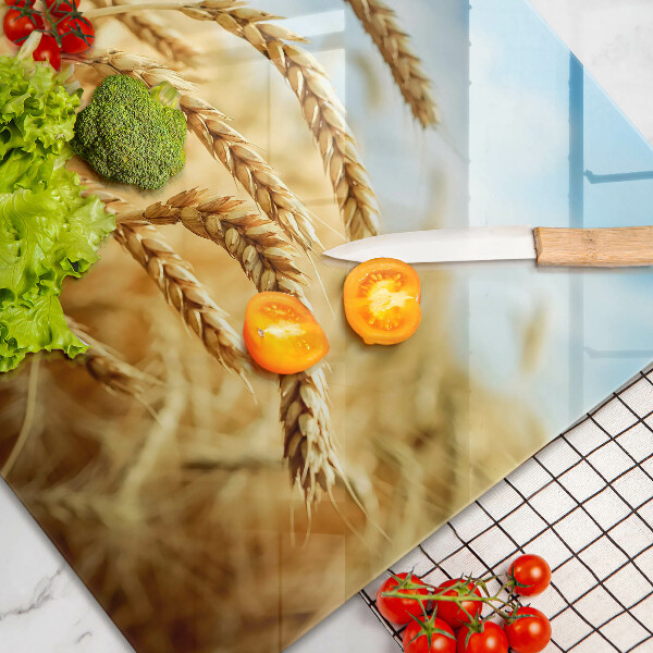 Herdabdeckung Getreideähren auf dem Feld