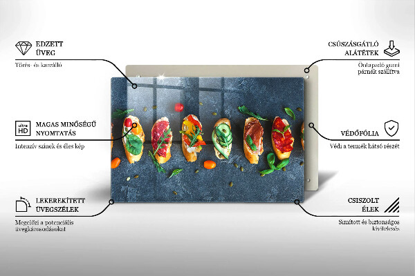 Abdeckung induktionskochfeld Bunte Sandwiches