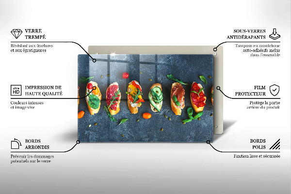 Abdeckung induktionskochfeld Bunte Sandwiches
