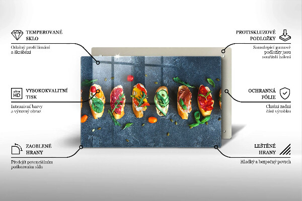 Abdeckung induktionskochfeld Bunte Sandwiches