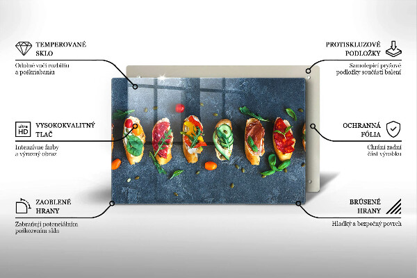 Abdeckung induktionskochfeld Bunte Sandwiches