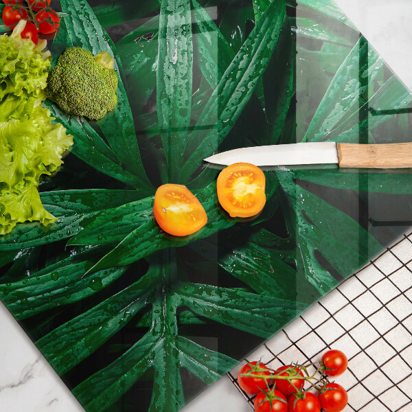 Abdeckung induktionskochfeld Pflanzenblätter