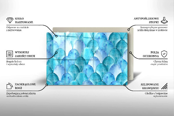 Abdeckung induktionskochfeld Aquarellskalen