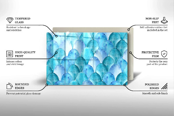 Abdeckung induktionskochfeld Aquarellskalen