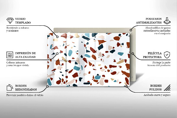 Abdeckung induktionskochfeld Dekorativer Stein
