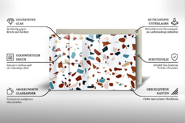 Abdeckung induktionskochfeld Dekorativer Stein