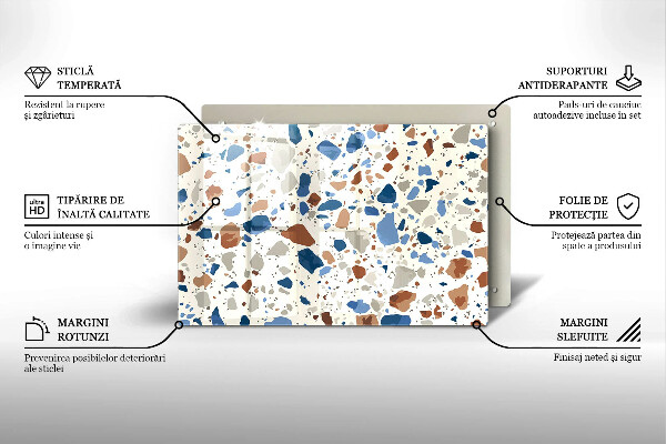 Abdeckung induktionskochfeld Dekoratives Steinzeug