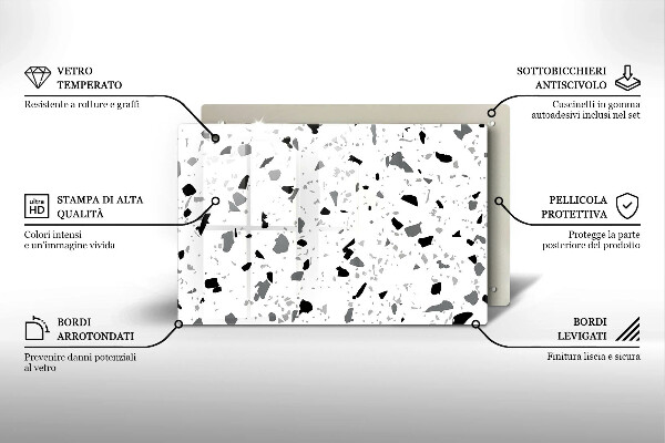 Abdeckung induktionskochfeld Dekoratives Steinzeug