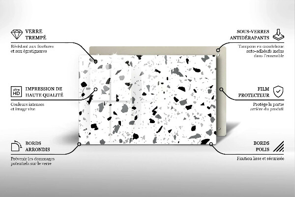 Abdeckung induktionskochfeld Dekoratives Steinzeug