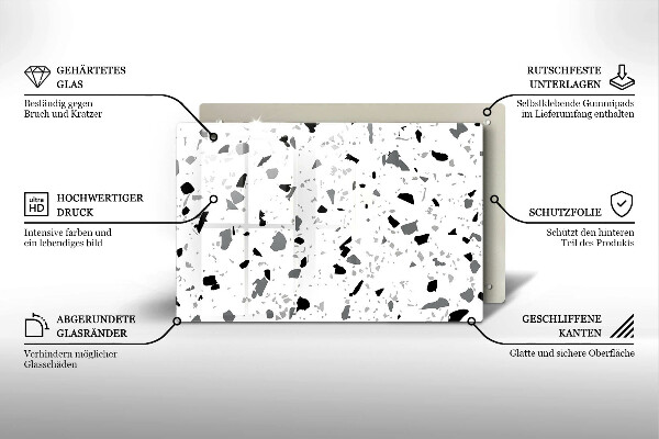 Abdeckung induktionskochfeld Dekoratives Steinzeug