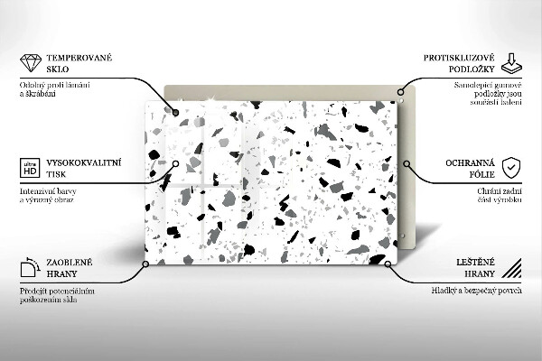 Abdeckung induktionskochfeld Dekoratives Steinzeug