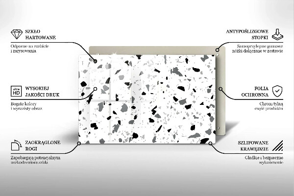 Abdeckung induktionskochfeld Dekoratives Steinzeug