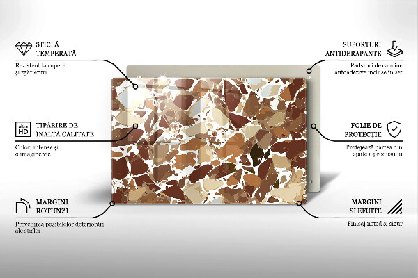 Abdeckung induktionskochfeld Dekorative Beizen aus Stein