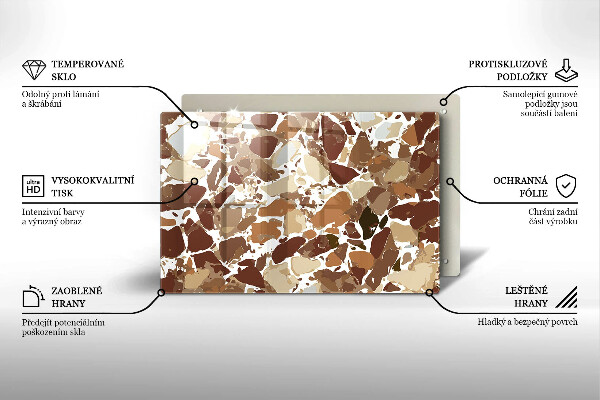 Abdeckung induktionskochfeld Dekorative Beizen aus Stein