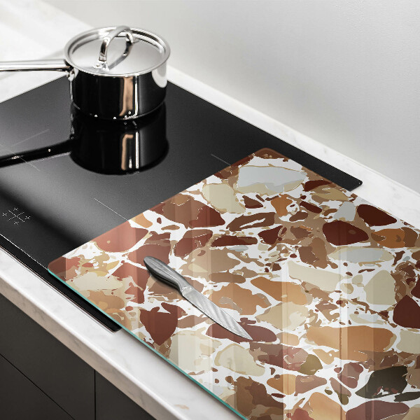 Abdeckung induktionskochfeld Dekorative Beizen aus Stein