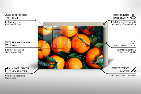 Herdabdeckung Orangenfrucht