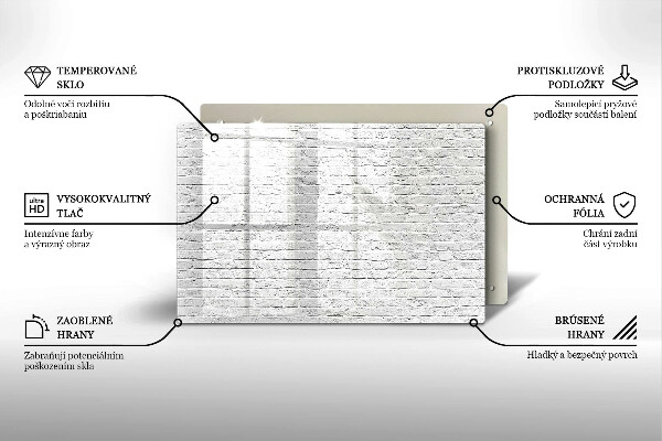 Herdabdeckung Backsteinmauer