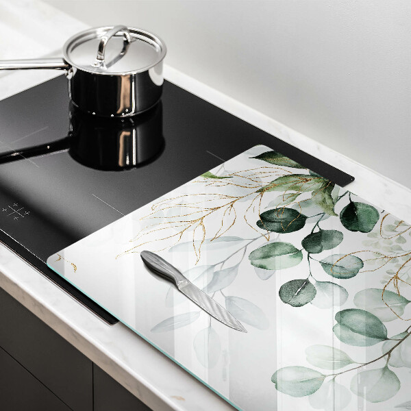 Abdeckung induktionskochfeld Bemalte Pflanzen