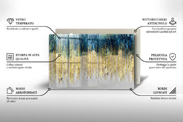 Abdeckung induktionskochfeld Designer-Abstraktion