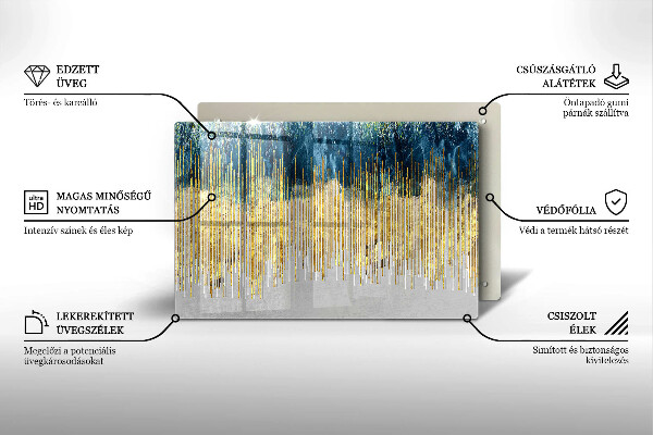Abdeckung induktionskochfeld Designer-Abstraktion