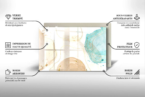 Herdabdeckung Helle Boho-Formen