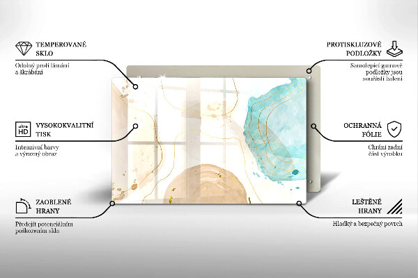 Herdabdeckung Helle Boho-Formen