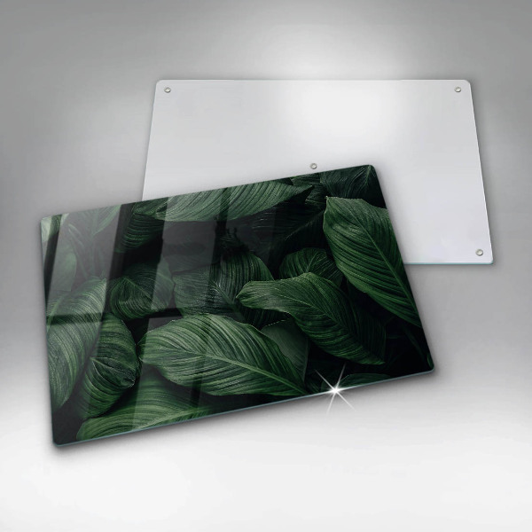 Herdabdeckung Dunkle Blätter