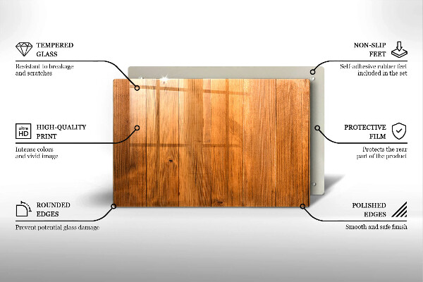 Herdabdeckung Holzbretter