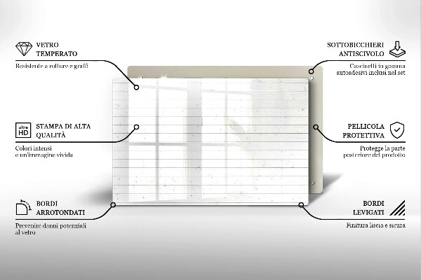 Herdabdeckung Moderne helle Tafeln