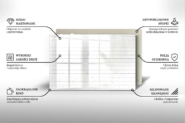 Herdabdeckung Moderne helle Tafeln