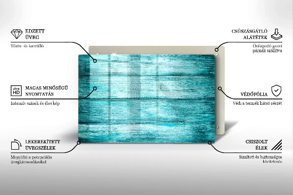 Herdabdeckung Vintage Holzbretter