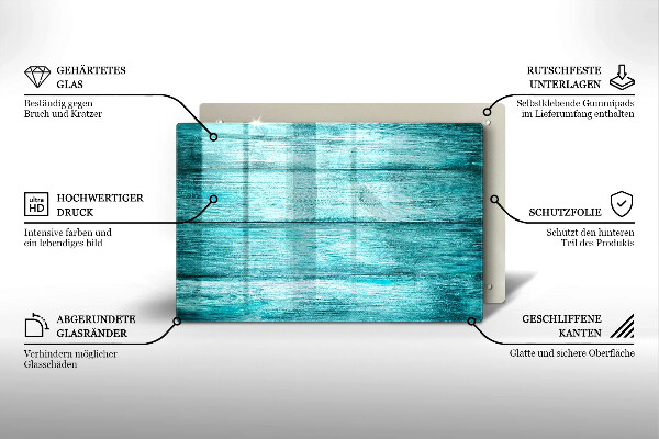 Herdabdeckung Vintage Holzbretter